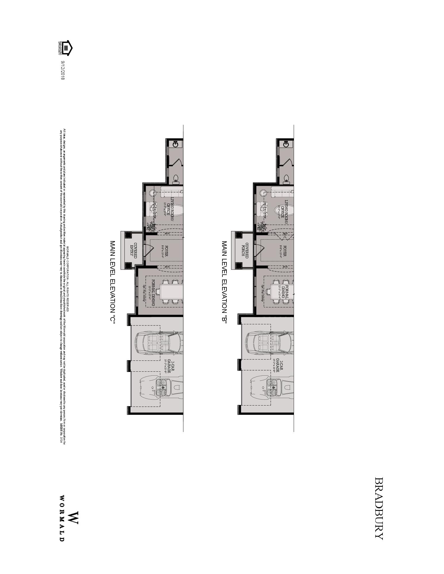 The Bradbury floor plan 1