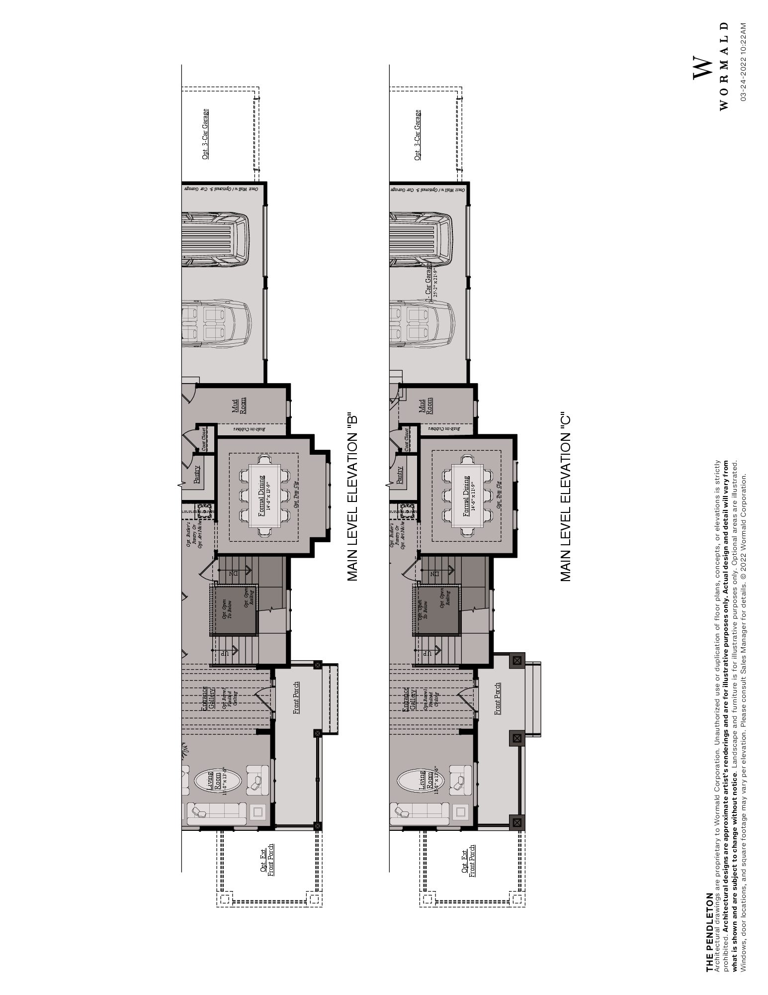 The Pendleton floor plan 1