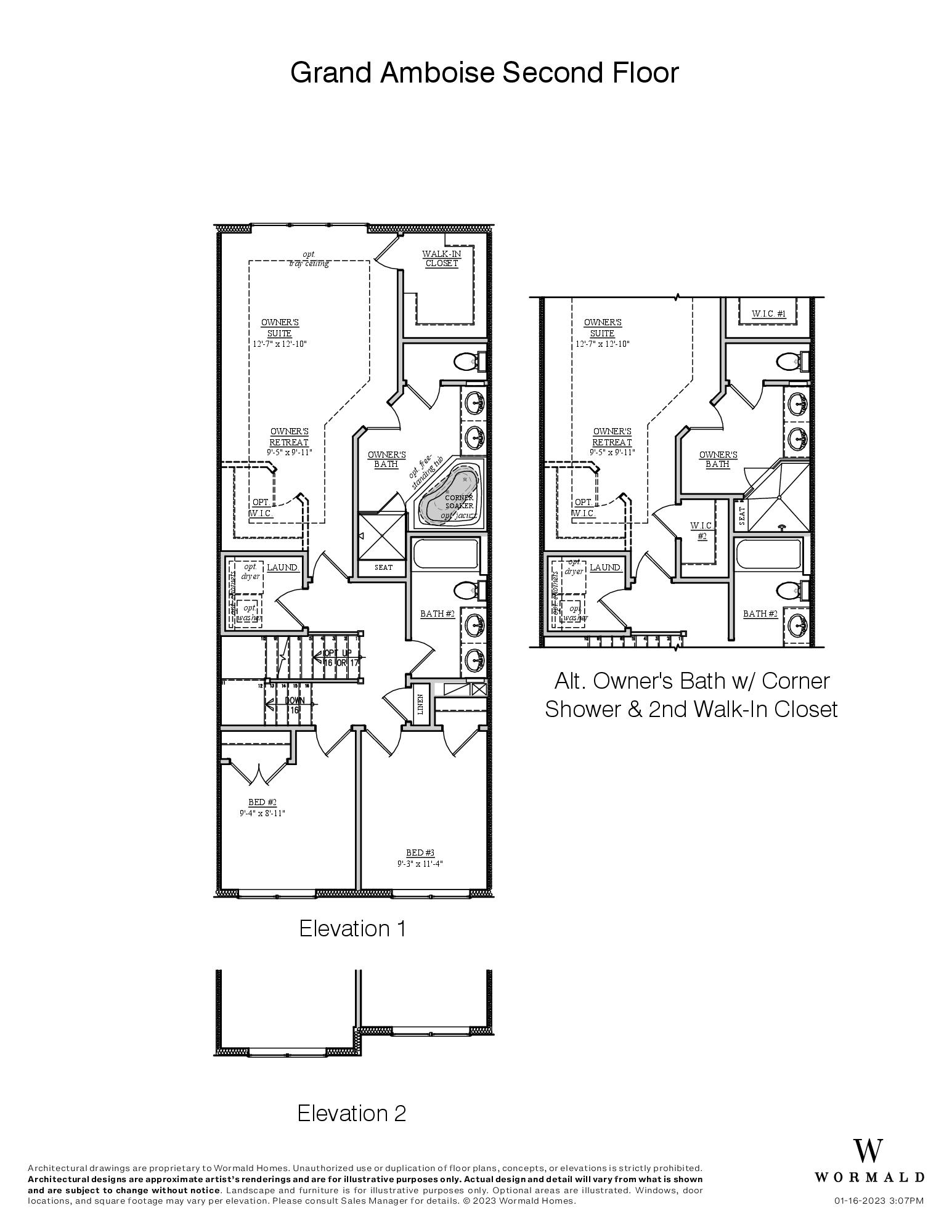 The Grand Amboise floor plan 1