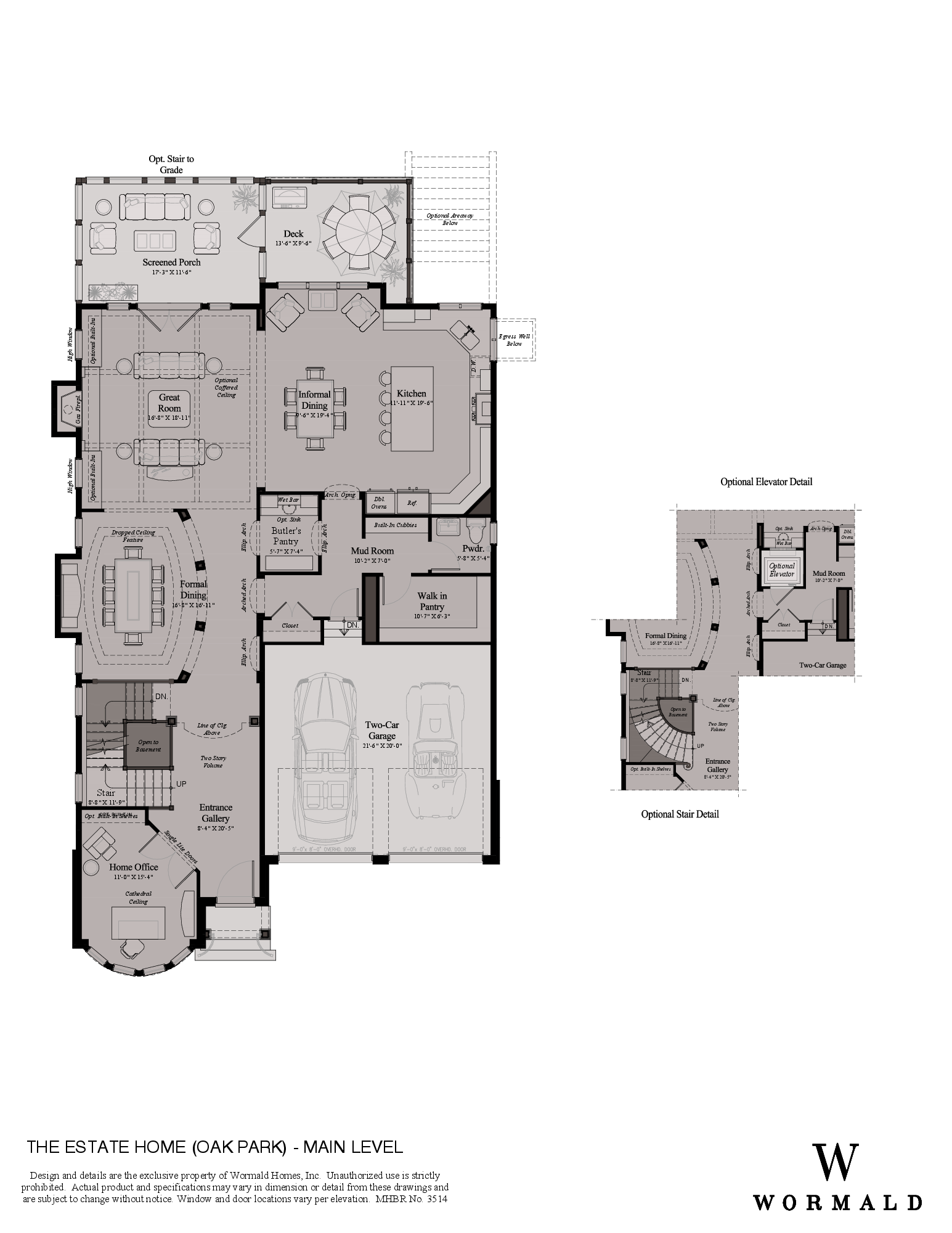 The Estate Home With Oak Park Package floor plan 0