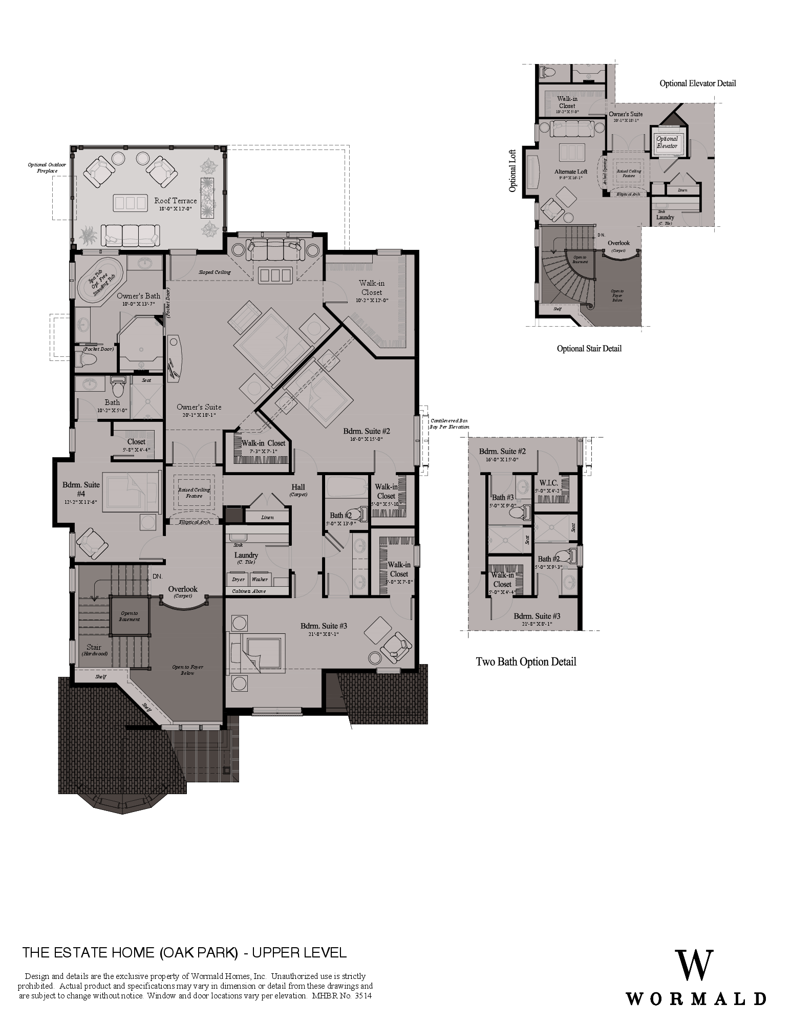 The Estate Home With Oak Park Package floor plan 1
