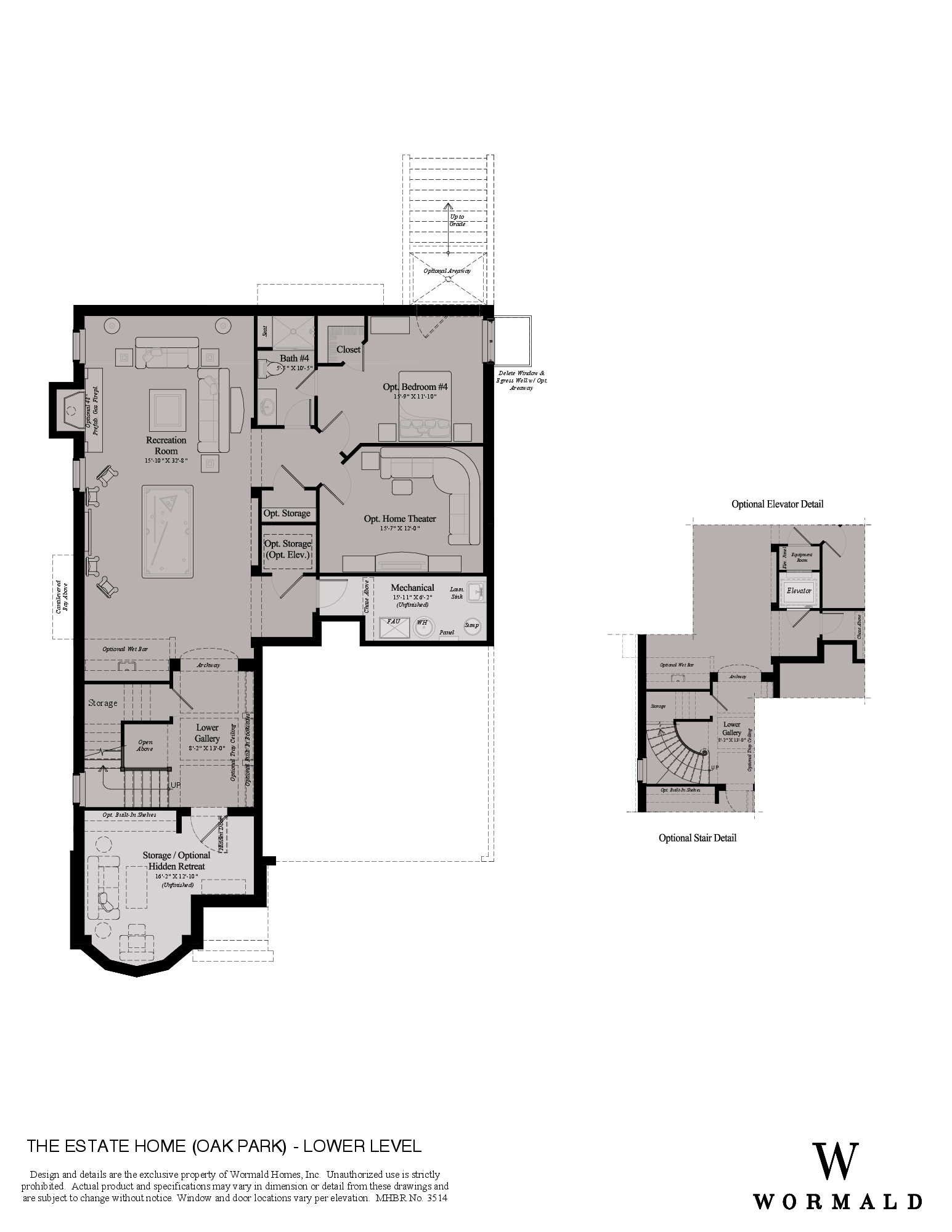 The Estate Home With Oak Park Package floor plan 2