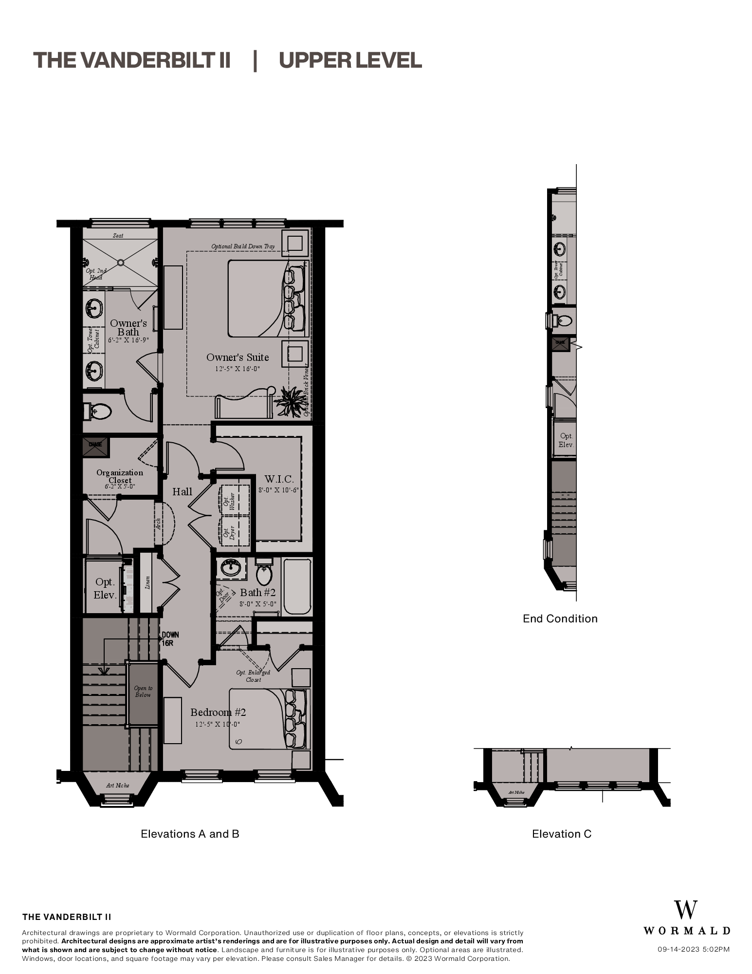 The Vanderbilt II floor plan 2
