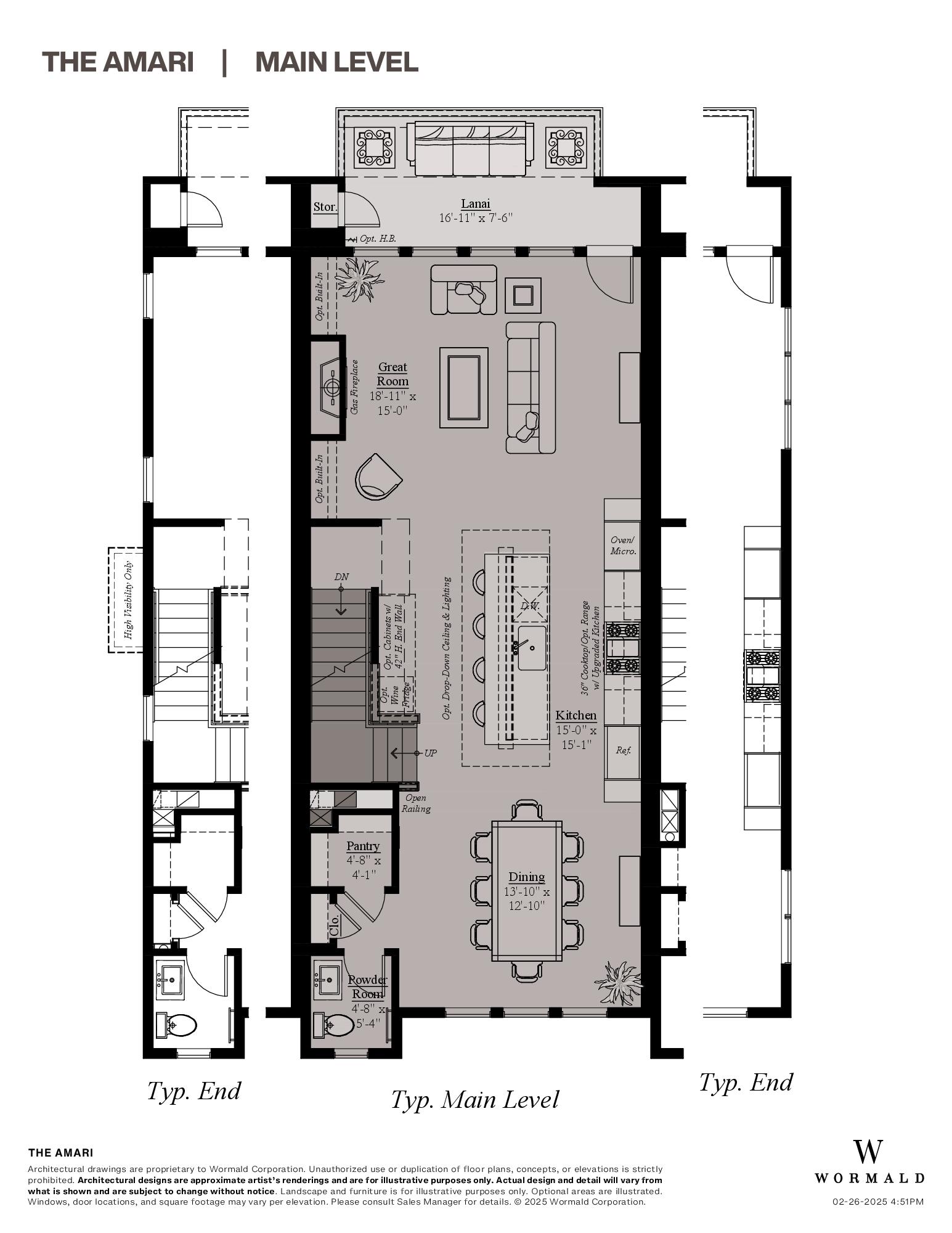 The Amari floor plan 1