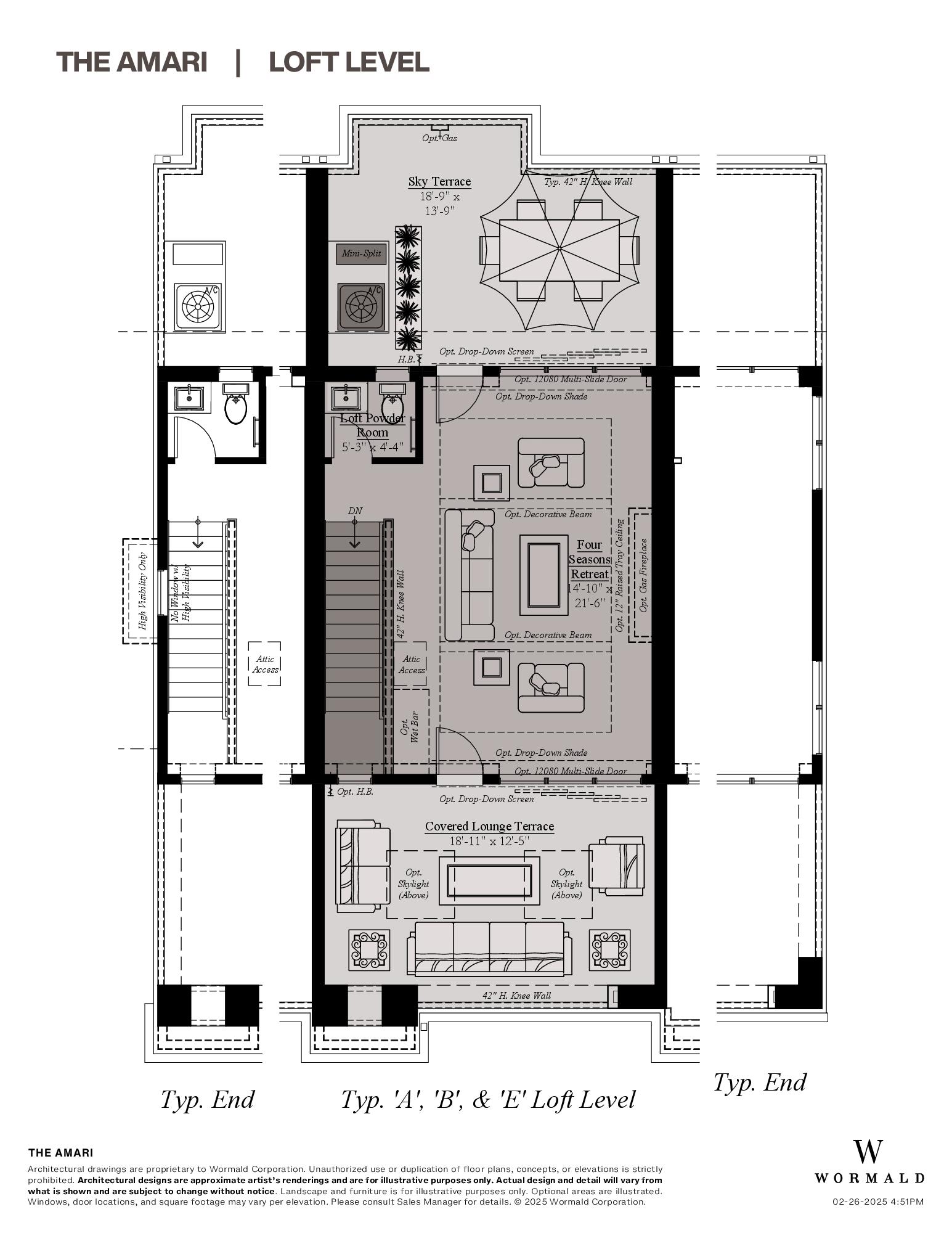 The Amari floor plan 3