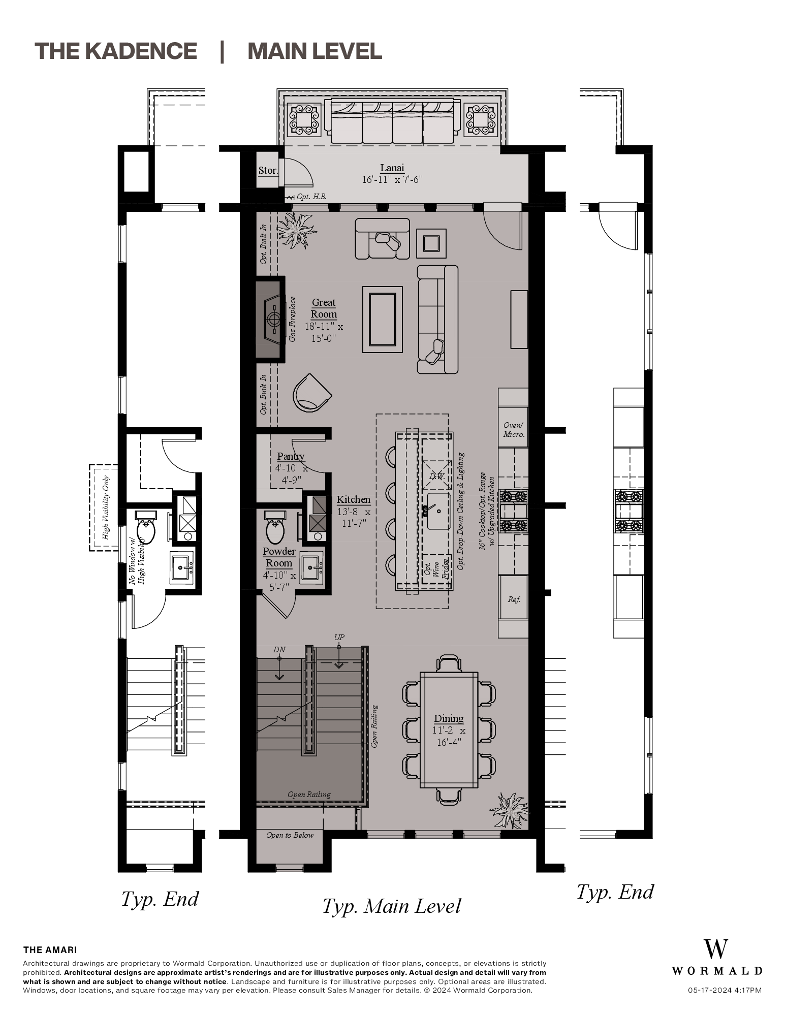 The Kadence floor plan 1