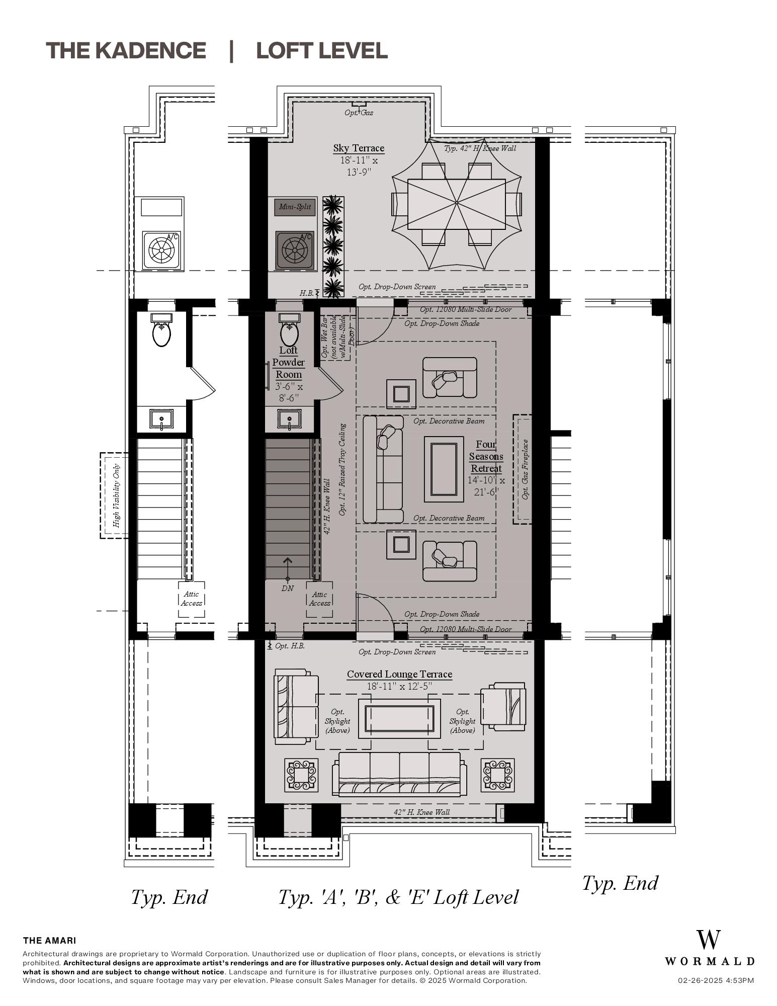 The Kadence floor plan 3