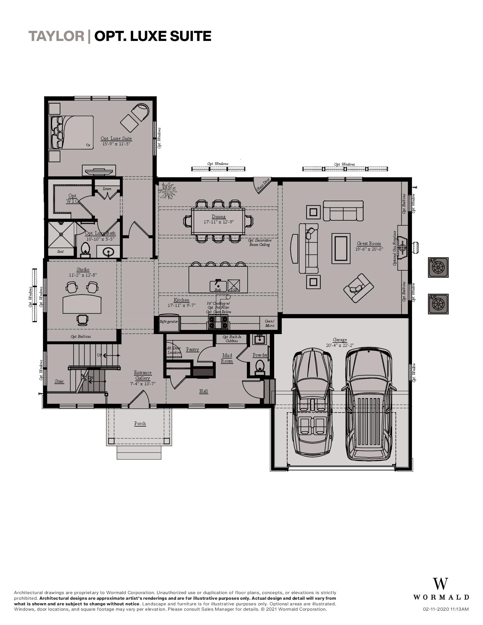 The Taylor floor plan 1