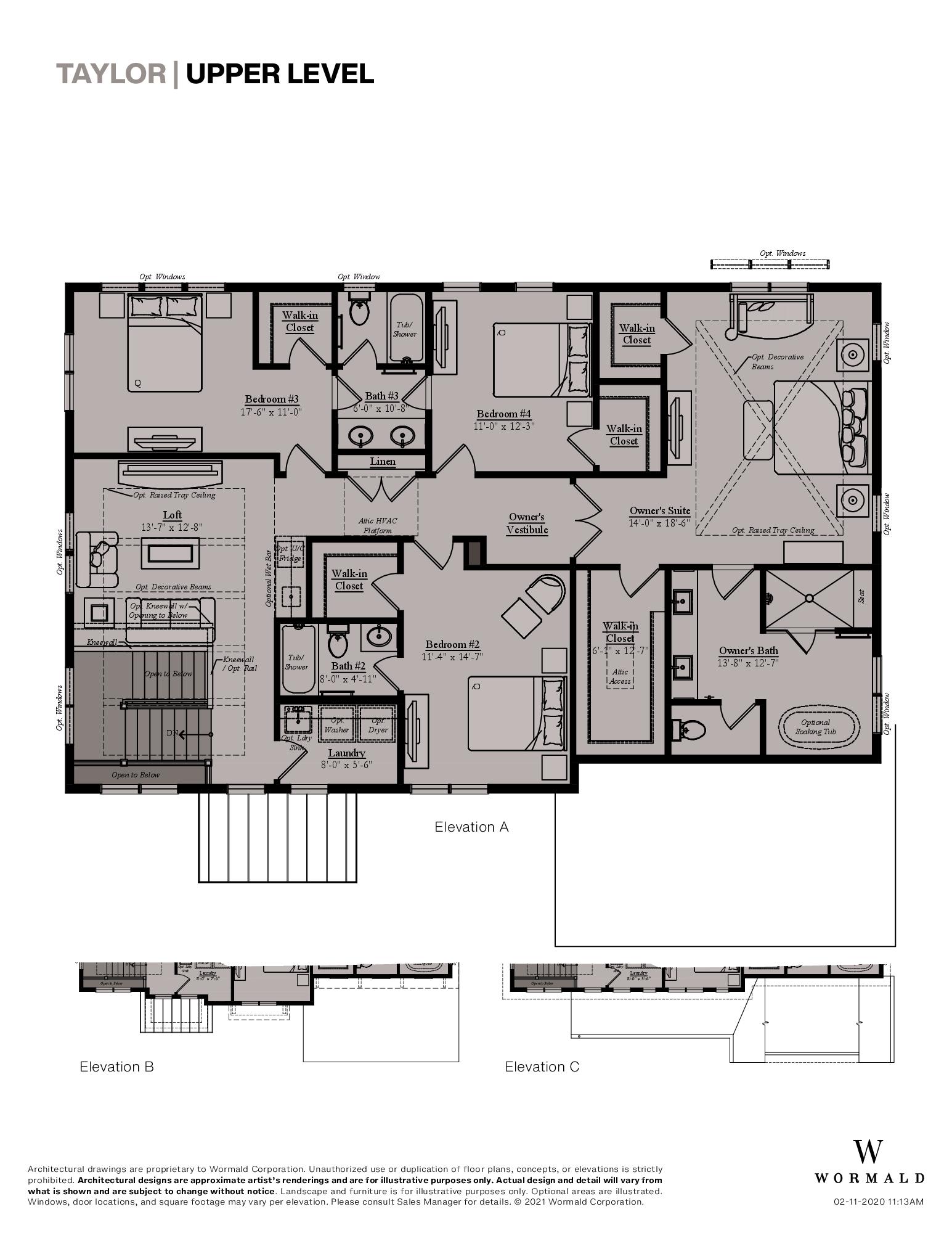 The Taylor floor plan 3