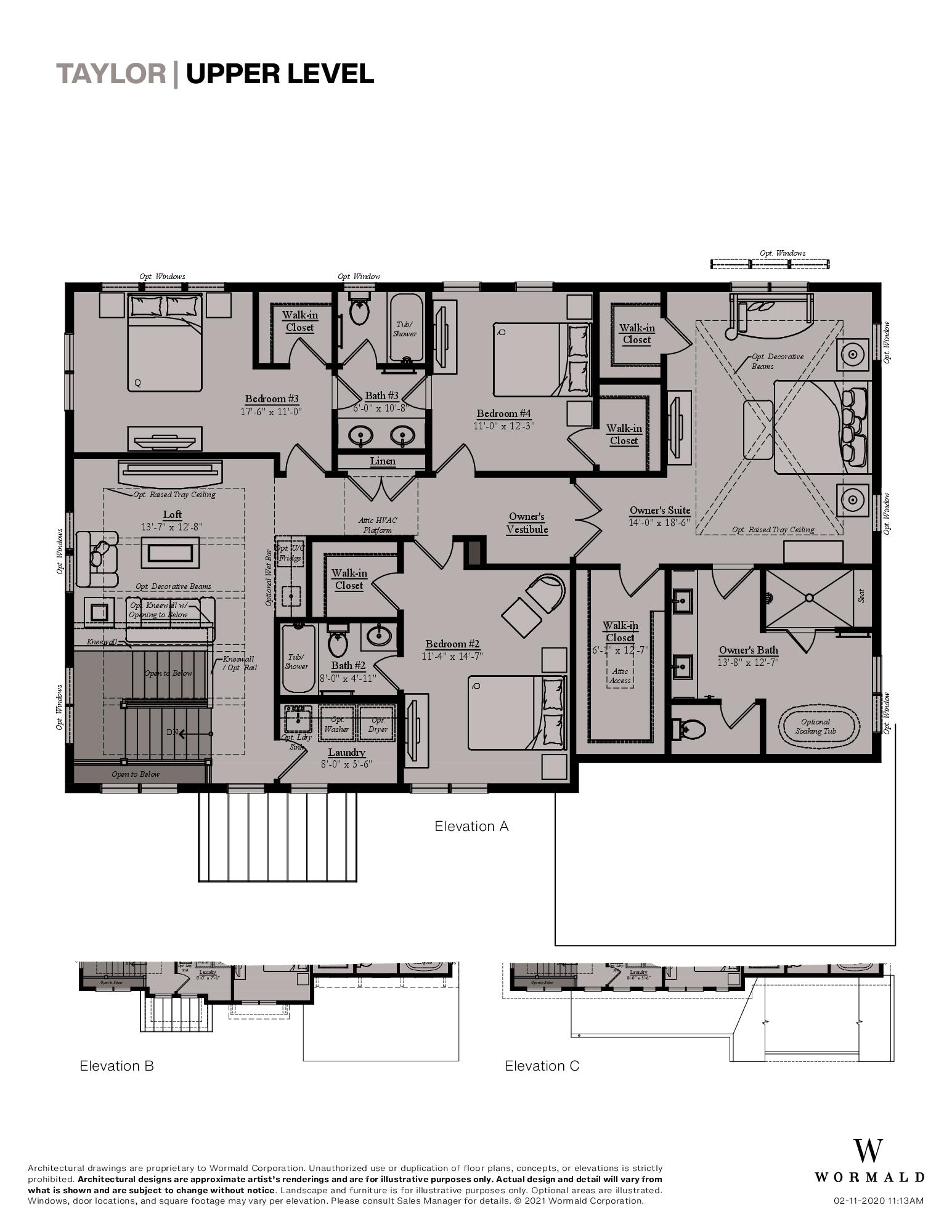 The Taylor floor plan 3