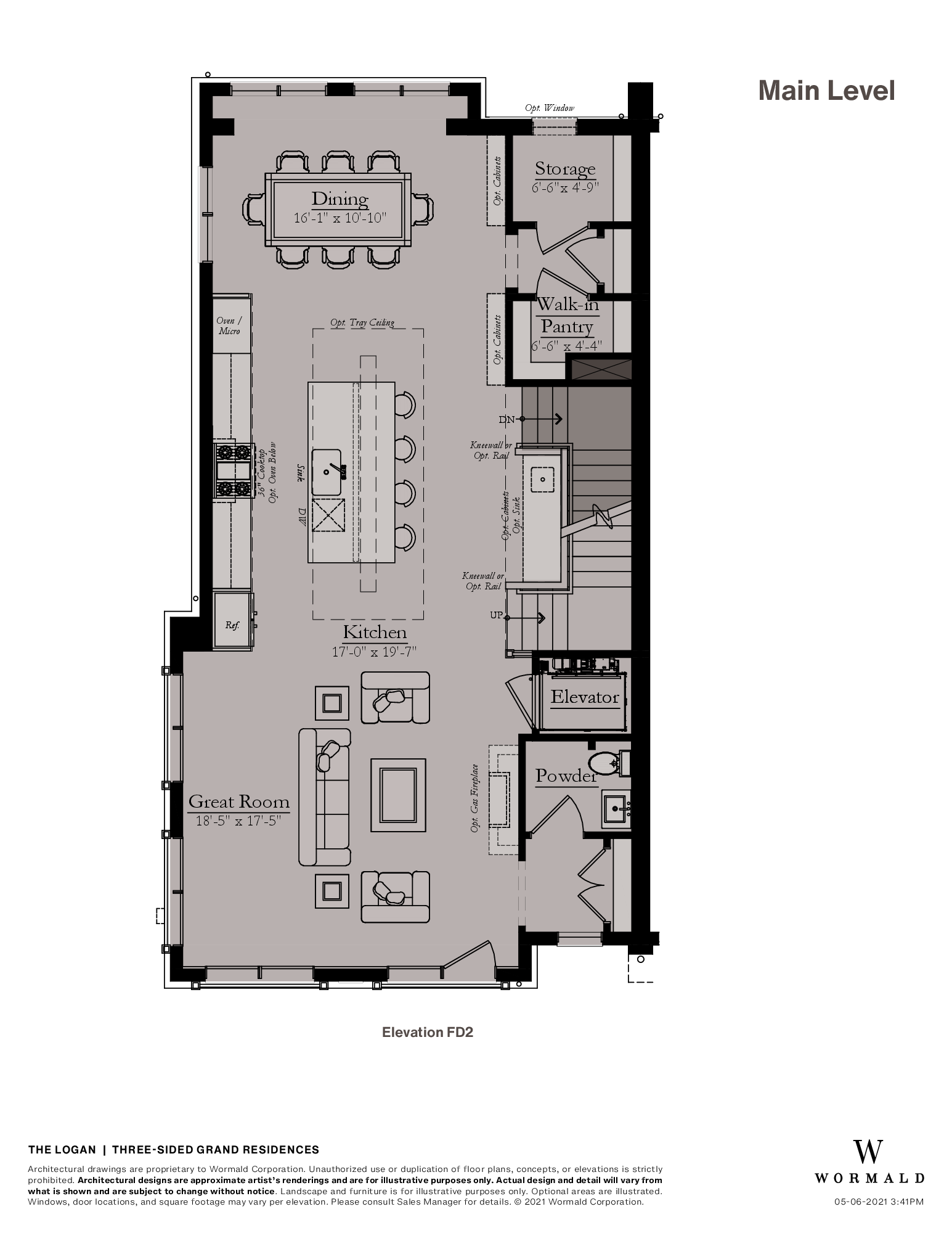 The Logan: Three-sided Grand Residence floor plan 1