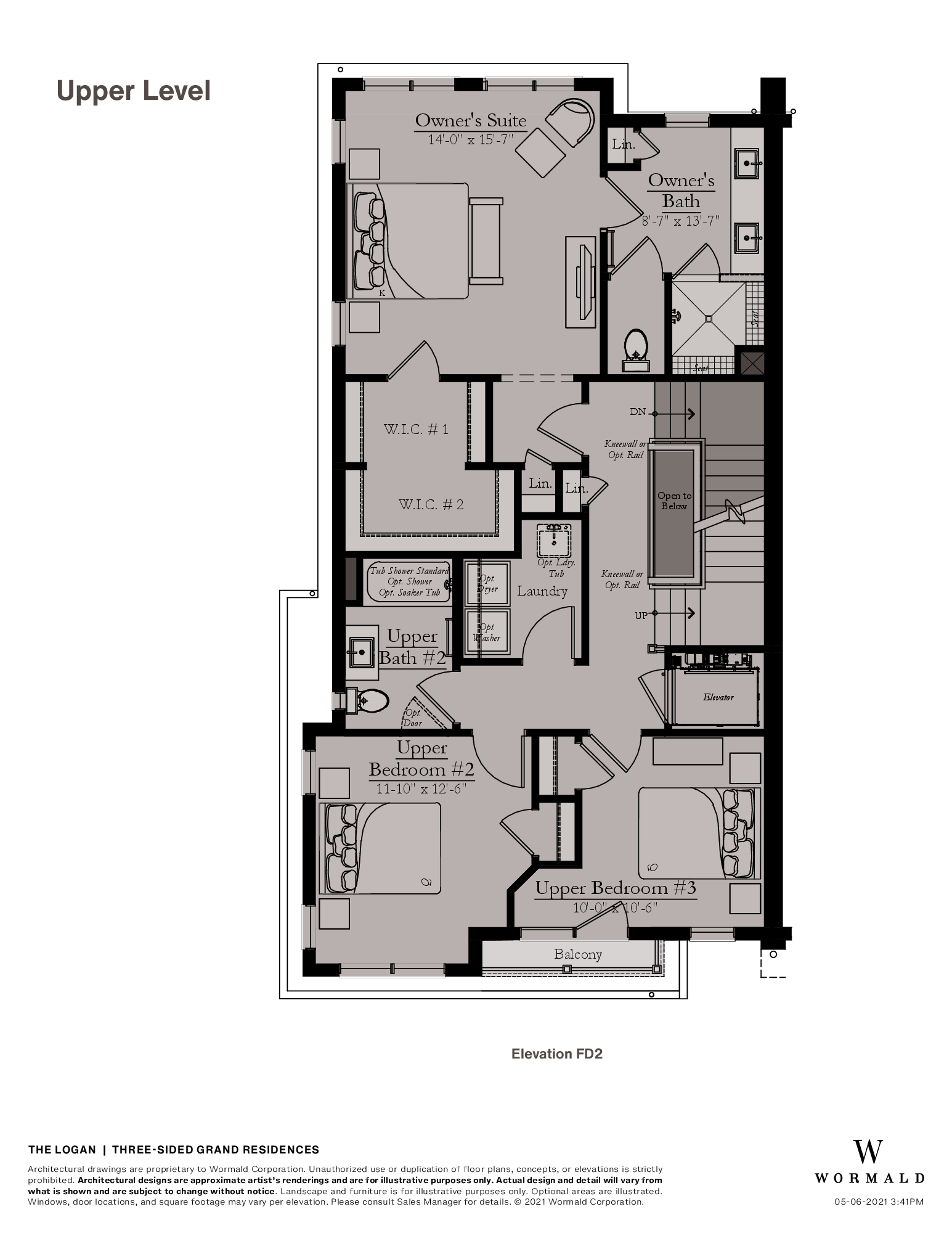 The Logan: Three-sided Grand Residence floor plan 2