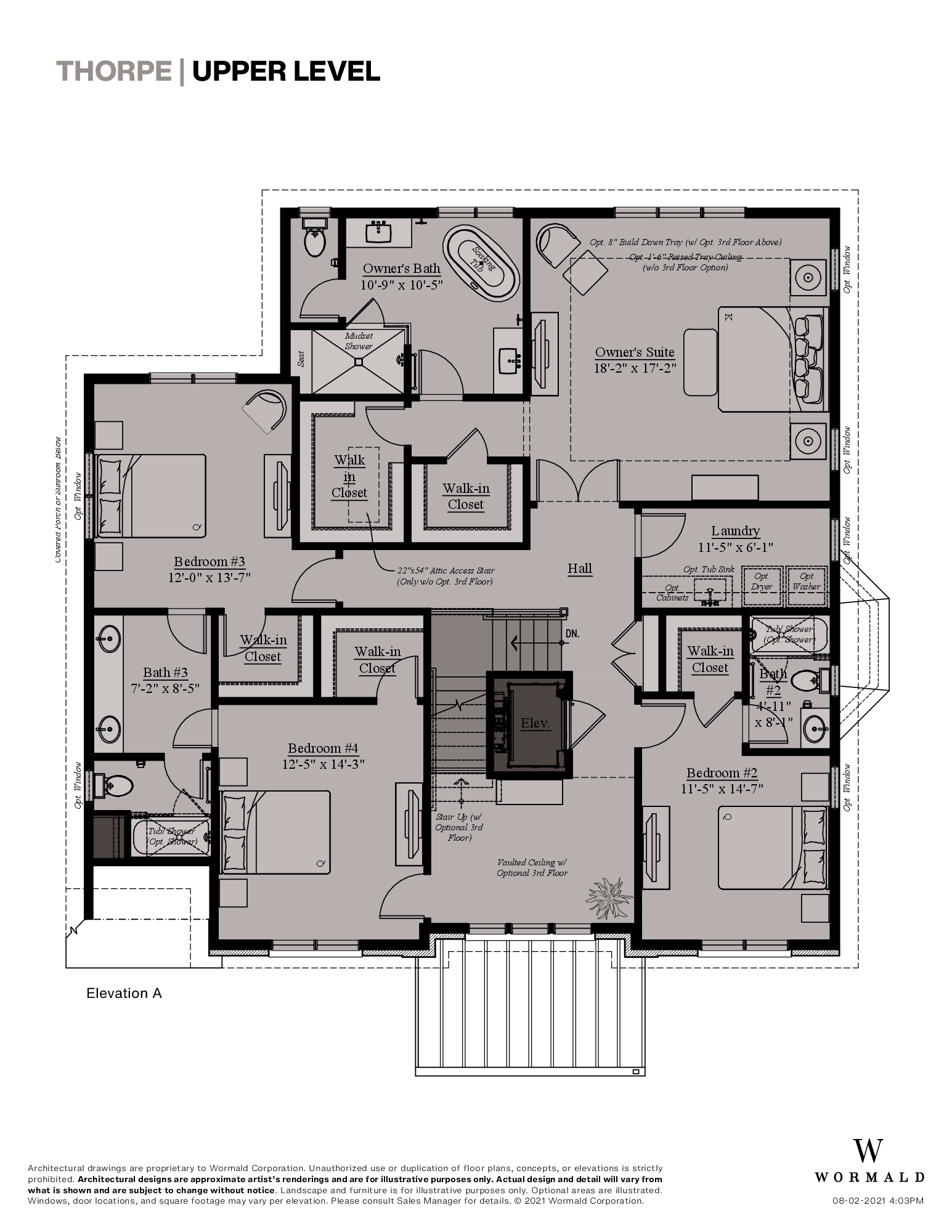 The Thorpe floor plan 1