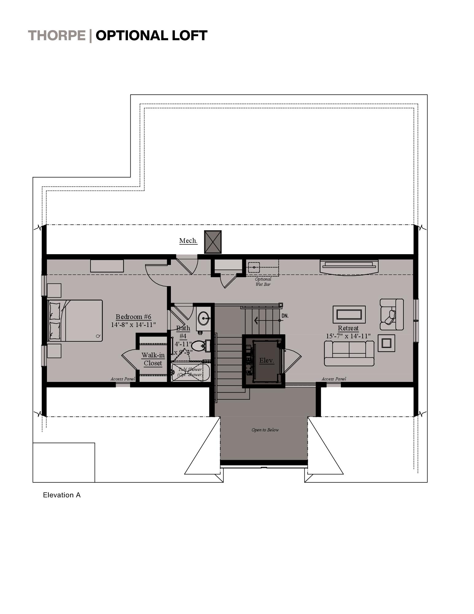 The Thorpe floor plan 2