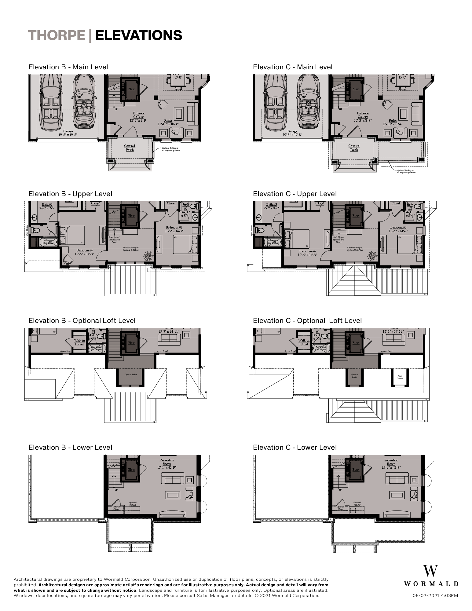 The Thorpe floor plan 4